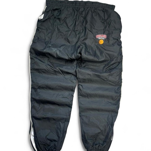 Vintage 90s Black Chicago Bulls Insulated Track Pants - Picture 3 of 5